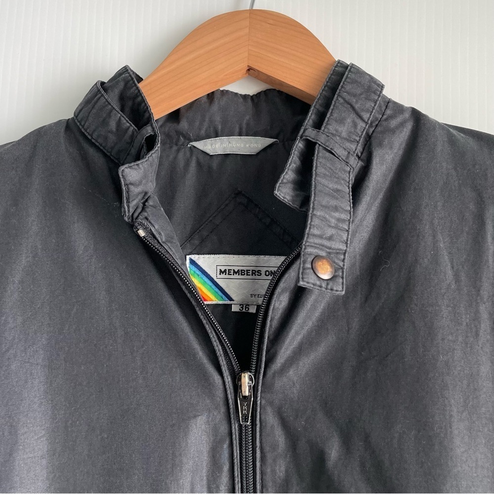Members Only grey Bomber Jacket size 36/SMALL - Picture 5 of 9